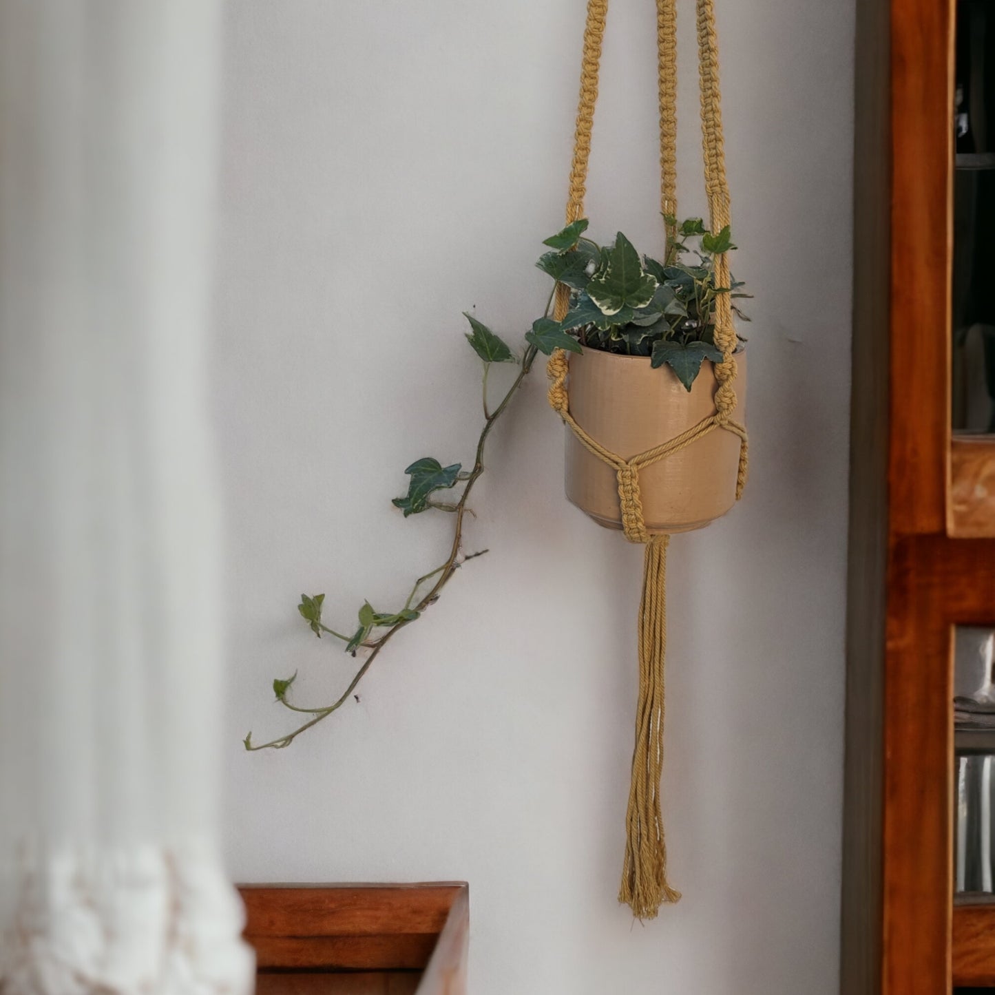 Self Watering - Cylinder Concrete Pot