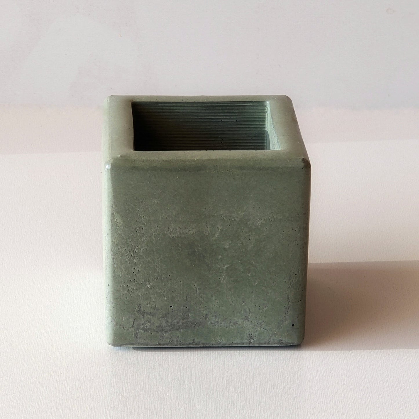 Self Watering - Square Concrete Pot