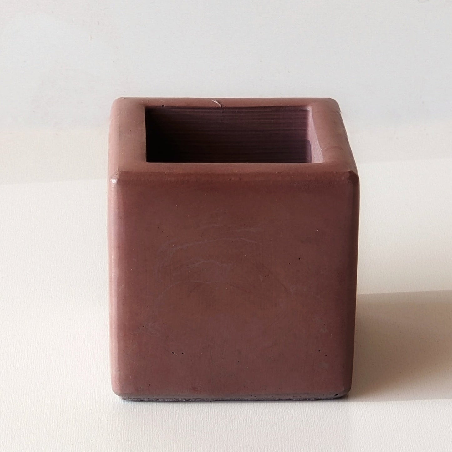 Self Watering - Square Concrete Pot